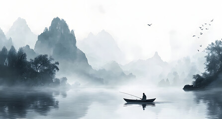 mist over the mountains