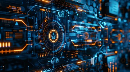 Cybersecurity interface with digital locks