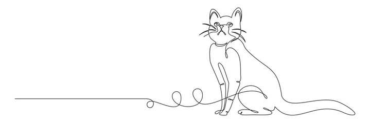 line drawing of cat
