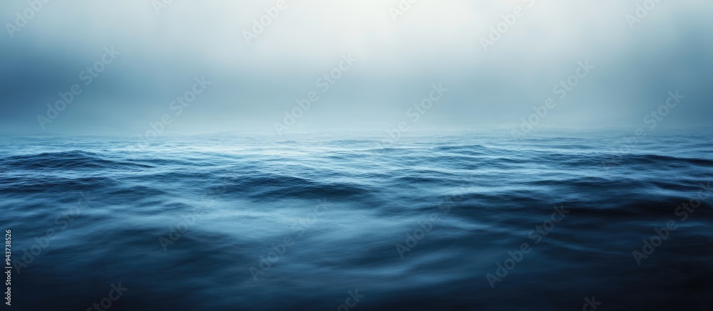 Aufkleber Blurred motion abstract of the Pacific Ocean during twilight. with copy space image. Place for adding text or design