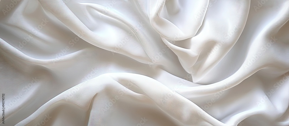 Poster white fabric texture. with copy space image. Place for adding text or design