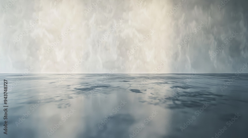 Poster minimalist semi-gloss wall with subtle reflections
