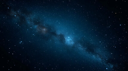 Fototapeta premium A stunning night sky with the Milky Way galaxy shining brightly amongst a vast field of stars.