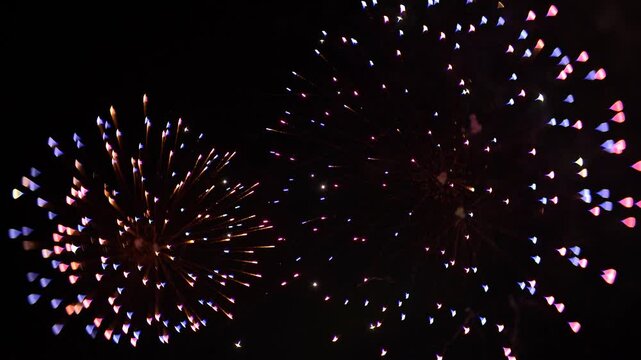 特殊なレンズのボケによる美しい花火の色彩（Lomography Petzval 55 mm f/1.7 MKII 使用）