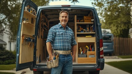 The handyman and his van