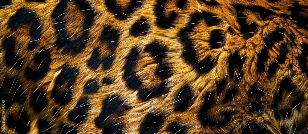 Aufkleber leopard hide pattern. with copy space image. Place for adding text or design
