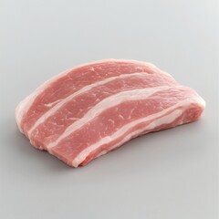 Raw Pork Belly with Fat.