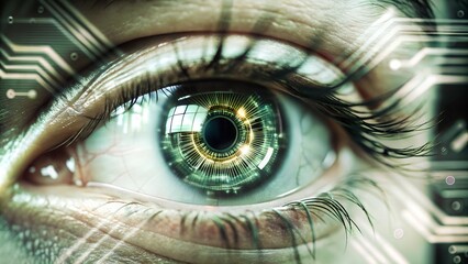 artificial intelligence eyes that looks at the development in technology