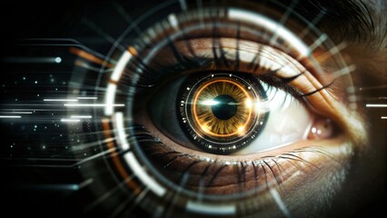 artificial intelligence eyes that looks at the development in technology