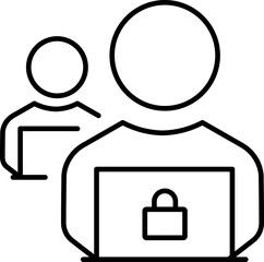 Teamwork line icons collection. Remote office sign. Team employees symbol. Education simple minimal thin line icons. Teamlead or corporation sign. Vector