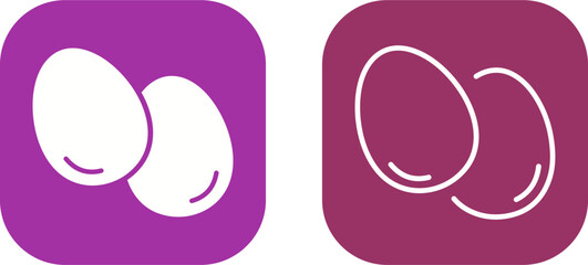 Fototapeta premium Egg Vector Icon