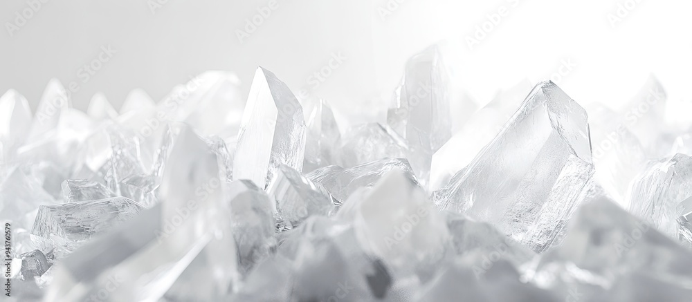Poster abstract background of white crystals. with copy space image. place for adding text or design