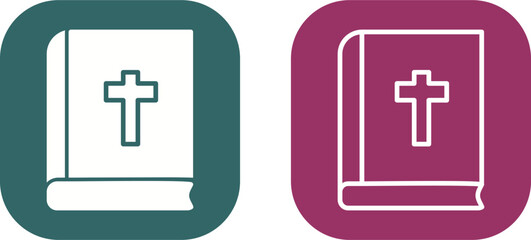 Fototapeta premium Religious Book Vector Icon