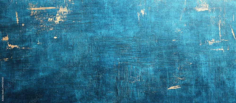 Poster Blue Scratched Texture Backdrop. with copy space image. Place for adding text or design