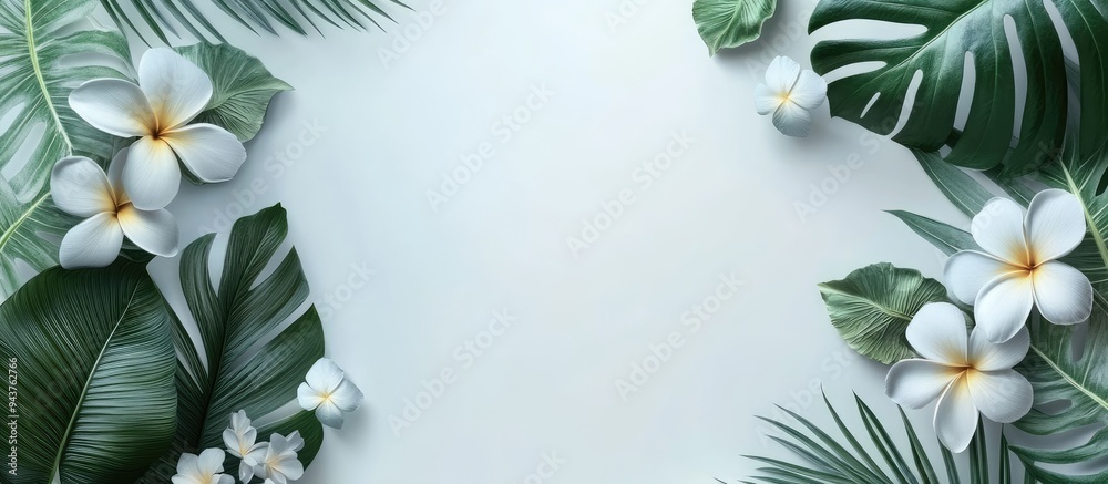 Fototapete flora with text area for quotes concept. with copy space image. Place for adding text or design