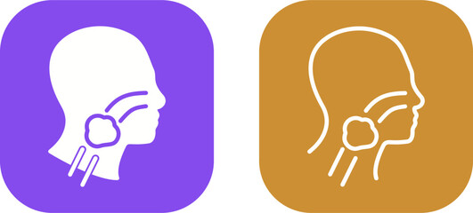 Throat Cancer Vector Icon