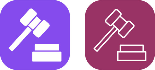 Gavel Vector Icon