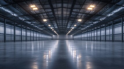 Evoking an Ambiance of Empty Warehouse with Dramatic Lighting