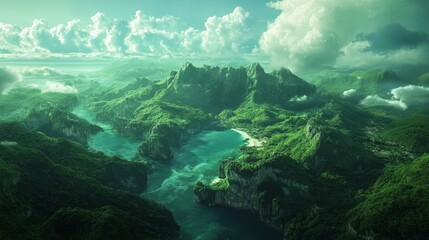Stunning emerald havens grace the globe, whispering wonders untold.