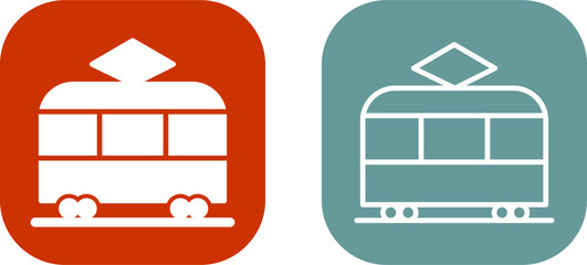 Tram Vector Icon