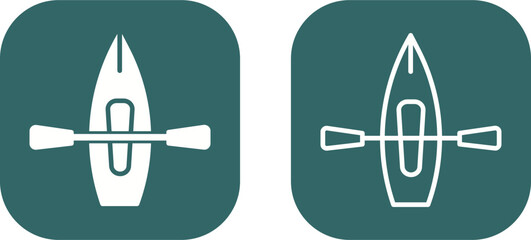 Kayak Vector Icon