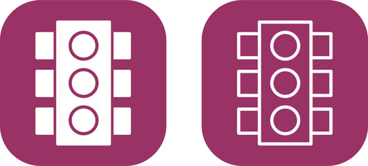 Traffic Light Vector Icon
