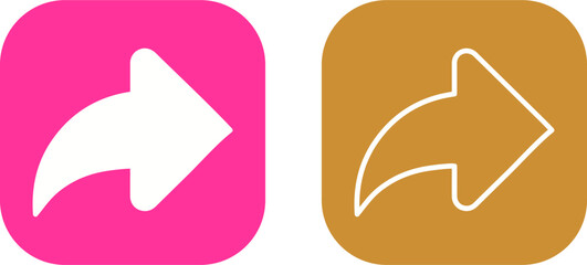 Right Back Arrow Vector Icon