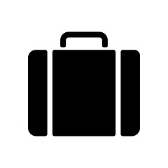Suitcase icon. Luggage icon black.