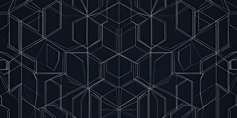 Fototapeta premium Geometric dark blue background .