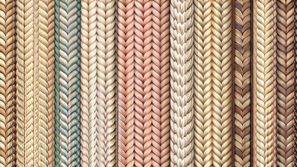 Vertical Knitted Pattern Texture in Various Color Schemes