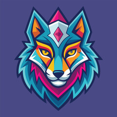Wolf vector logo 