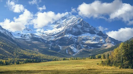 Fototapeta premium A breathtaking mountain landscape with spectacular sky