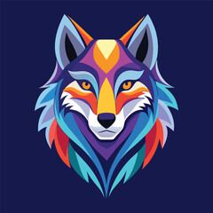 Wolf vector logo 