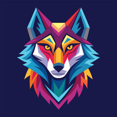 Wolf vector logo 