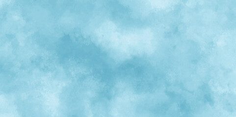 Obraz premium Abstract painted blue color background on paper texture. Old paper background. Colorful blue ink colors wet effect. Old vintage textured holiday paper or wallpaper.