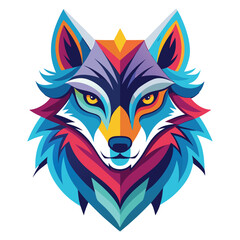 Wolf vector logo 