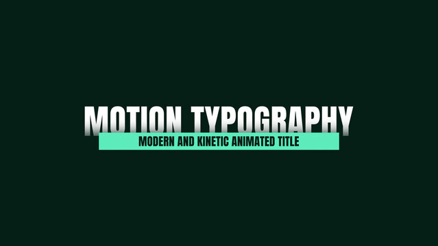 Motion Typography with Stylish Design | High-Energy Text Effects for Fitness and Exercise Videos