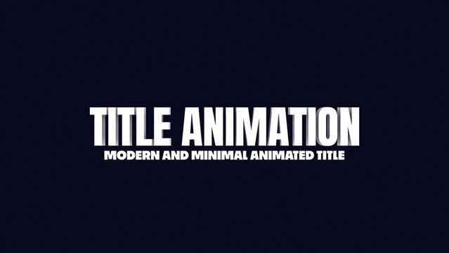 Title Animations | Elegant Text Animation for Online Tutorials and Course Videos