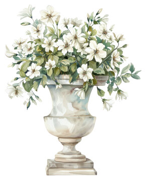 recommend clip art: PNG Elegant floral arrangement in vase