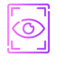 retina scan gradient icon