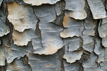 Fototapeta premium Close-up of Tree Bark with Flaking Layers