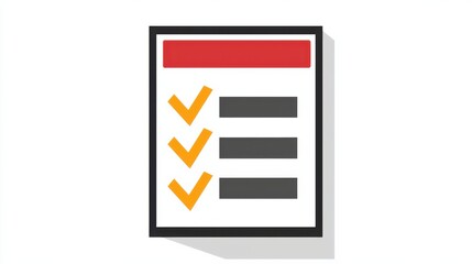 Fototapeta premium check list icon vector isolated on White background. eps 10 web icon in png transparent