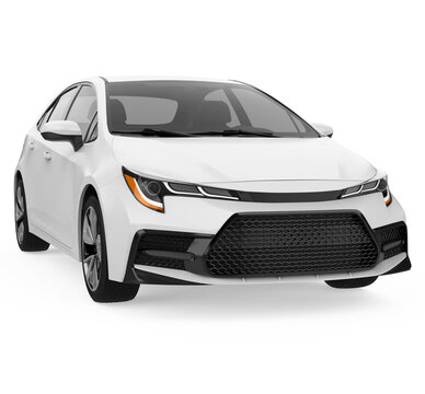 Sedan Car Isolated