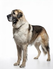 Anatolian Shepherd dog on a white background