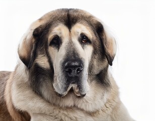 Anatolian Shepherd dog on a white background