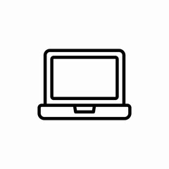 laptop computer device icon sign