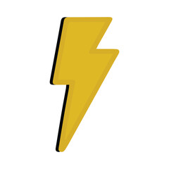 Neon lightning flash icon. Lightning Bolt Icons. Neon thunder bolt sign, electrical discharge