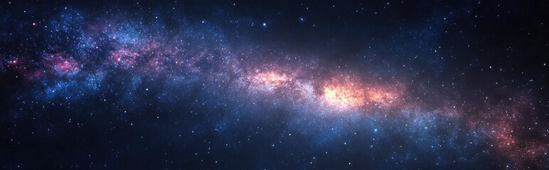 3D cartoon depiction of the Milky Way for background use