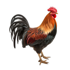 Fototapeta premium Rooster Isolated on a Transparent Background