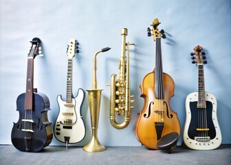 Guitar and music instruments.